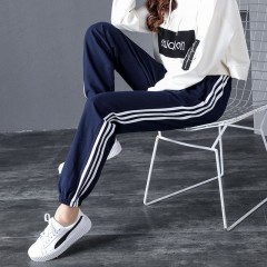 2020新款運(yùn)動(dòng)褲女寬松百搭抽繩束腳褲夏季薄款顯瘦ins學(xué)生休閑褲