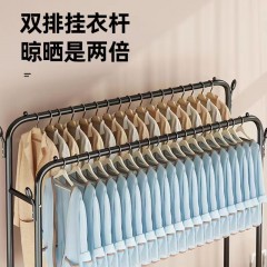 晾衣架落地家用臥室內(nèi)曬掛架子陽臺學生宿舍折疊簡易置物涼衣服桿